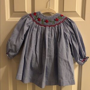 Blue Embroidered Lady Bug set